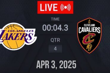 NBA LIVE! Los Angeles Lakers vs Cleveland Cavaliers | April 3, 2025 | Lakers vs Cavaliers 2K25