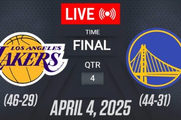 NBA LIVE! Los Angeles Lakers vs Golden State Warriors | April 4, 2025 | Lakers vs Warriors Live 2K25