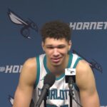 Hornets vs Jazz: Tidjane Salaun Postgame Media Availability | 3/31/2025