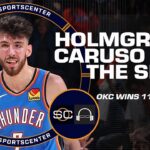 Chet Holmgren talks OKC’s 11th straight win, Alex Caruso has beef with SVP? 🤣 | SC with SVP