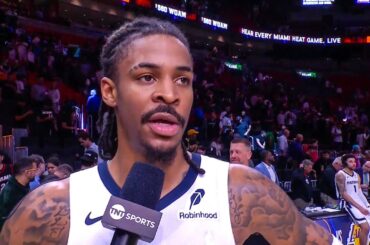 Ja Morant talks GAME-WINNER at the Buzzer vs Heat, Postgame Interview