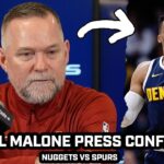 Michael Malone PROUD of Jokic-less Nuggets After LOSS vs Spurs