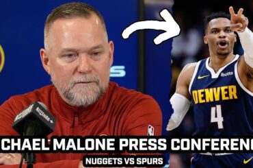 Michael Malone PROUD of Jokic-less Nuggets After LOSS vs Spurs