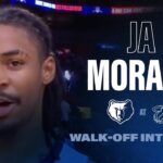 Ja Morant Walk Off Interview | Grizzlies at Heat