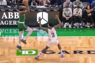 UNREAL 😱 Jaylen Brown HITS CRAZY HALFCOURT SHOT on ONE LEG 🔥