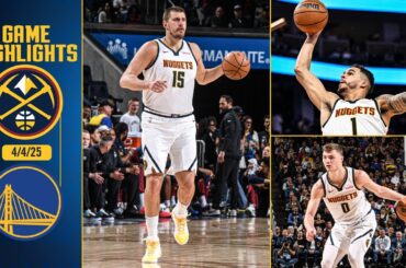 Denver Nuggets vs. Golden State Warriors Full Game Highlights 📺 | 4/4/25