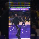 LeBron made the save for the young fan 🙌