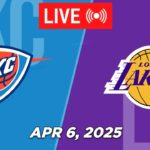NBA LIVE! Los Angeles Lakers vs Oklahoma City Thunder April 6, 2025 | 2025 NBA Season Live 2K