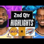 Los Angeles Lakers vs Oklahoma City Thunder Full Highlights 2nd Qtr P2 | Apr 6 | 2025 NBA Highlights