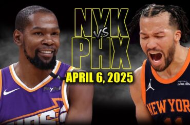 New York Knicks vs Phoenix Suns Full Game Highlights - April 6, 2025 | NBA Regular Season
