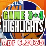 New York Knicks Vs Phoenix Suns Game 3rd+4th Highlights Apr 06, 2025 NBA Season 2024-25