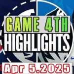 Los Angeles Clippers Vs Dallas Mavericks Game 4th Highlights Apr 5,2025 NBA Season 2024-25