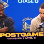 Warriors/Rockets Postgame : Steph, Draymond, Jimmy, Buddy, Kerr Reactions | April 6, 2025