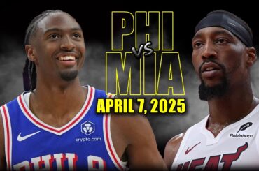 Miami Heat vs Philadelphia 76ers Full Game Highlights - April 7, 2025 | NBA Regular Season