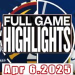 Denver Nuggets VS Indiana Pacers Full Game Highlights Apr 06,2025 NBA Season 2024-25