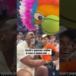 Heat mascot messing with Ashton Hall 😂