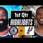 Los Angeles Clippers vs. San Antonio Spurs Full Highlights 1st Qtr | Apr 8 | 2025 NBA Highlights