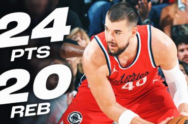 Ivica Zubac DOMINATED With 24 PTS & 20 Rebs | April 8, 2025
