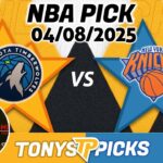 Minnesota Timberwolves vs Milwaukee Bucks Pick 4/8/25 NBA Pick Prediction