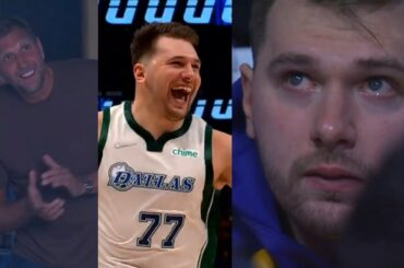 Luka Doncic in tears watching his tribute video from the Dallas Mavericks 🥺