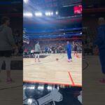 Cade Warming Up From The Logo #detroitbasketball #detroitpistons #pistons #kings #cade #detroit #nba