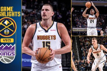 Denver Nuggets vs. Sacramento Kings Full Game Highlights 📺 | 4/9/25