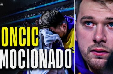 DONCIC fica MUITO EMOCIONADO com homenagem dos MAVS no retorno a Dallas com os LAKERS