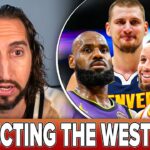 West Predictions: LeBron & Lakers 3 seed, Nuggets IMPLOSION, Warriors-Wolves clash | Nick Wright NBA