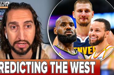 West Predictions: LeBron & Lakers 3 seed, Nuggets IMPLOSION, Warriors-Wolves clash | Nick Wright NBA
