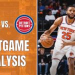 Knicks Fall To Pistons In Potential First Round Matchup | New York Knicks