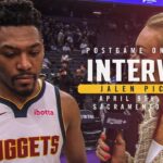 Jalen Pickett Postgame On-Court Interview vs. Kings 🎙 | 4/9/25