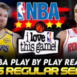 🔴LAKERS vs HOUSTON ROCKETS │ 2025 NBA Season Basketball Game Play-By-Play Reaction & Scoreboard