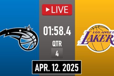 NBA LIVE! Los Angeles Lakers vs Orlando Magic | April 12, 2025 | Magic vs Lakers NBA LIVE 2K25