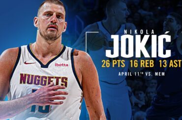 Nikola Jokić Full Game Highlights vs. Grizzlies 📺 | 4/11/25