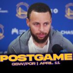Warriors/Blazers Postgame: Steph, Draymond, Kerr Reactions | April 11, 2025