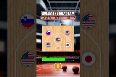 Which NBA Team Is This? Only Nationalities Are Shown 🌎 #shorts