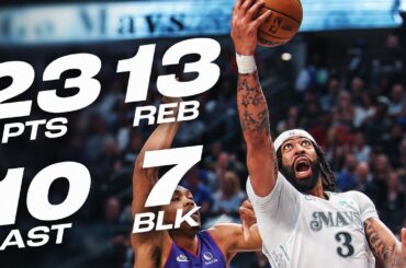 Anthony Davis Drops Near QUADRUPLE-DOUBLE! | April 11,2025