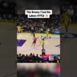 Bronny let it fly 💯