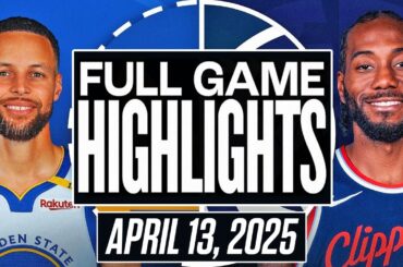 Golden State Warriors vs LA Clippers Full Game Highlights - April 13, 2025 | NBA Regular Season 2K25