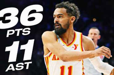 Trae Young's 36-PT DOUBLE-DOUBLE In Philly! | April 11, 2025