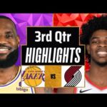 Los Angeles Lakers vs Portland Trail Blazers Full Highlights 3rd Qtr | Apr 13 | 2025 NBA Highlights