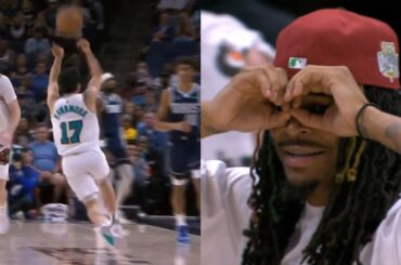 Yuki Kawamura INSANE over the head pass has Ja Morant loving it