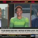 FIRST TAKE | Windy reacts to Tyler Herro goes 3 instead of open layup, costs Heat late loss to Bulls