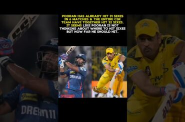 32 SIXES IN 6 MATCHES! CSK & Pooran Are SMASHING Records#nicholaspooran #cskteam#sixers