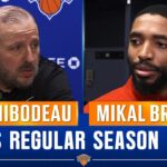 Tom Thibodeau on resting Knicks starters in season finale, Mikal Bridges on playing in every game