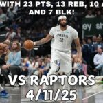 Dallas Mavericks Team Highlights vs the Raptors (04.11.2025)