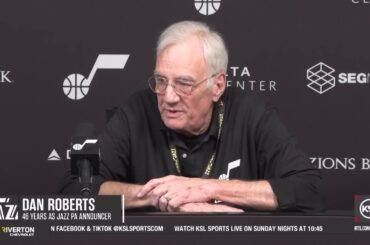 Dan Roberts Calls Final Game As Utah Jazz Public Address Announcer