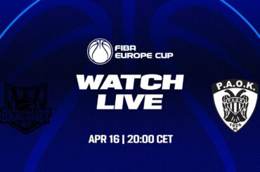 LIVE - Bilbao Basket v PAOK mateco | FIBA Europe Cup 2024-25 | Final 1st Leg