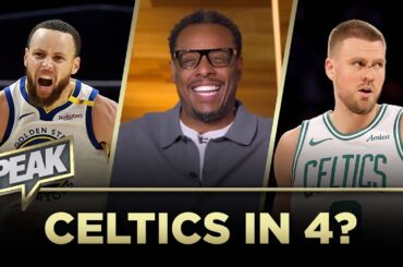 Paul Pierce reacts to Warriors' win, then boldly declares ‘Celtics in 4’ vs. Magic | NBA | SPEAK