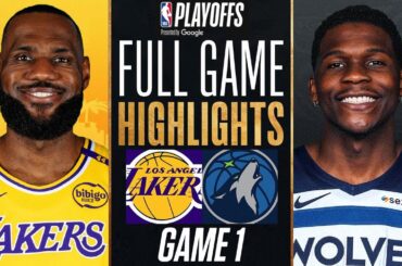 LAKERS vs TIMBERWOLVES FULL GAME 1 HIGHLIGHTS | April 17, 2025 | NBA Playoffs Full Highlights 2K25
